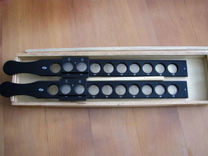 Folding test for skiascopy