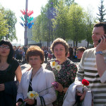 Участие коллектива предприятия в митинге и торжественных мероприятиях, посвященные Дню Победы.